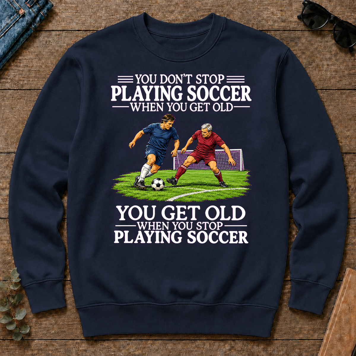 Old Man Don't Stop Soccer - navy - CS2D-Navy