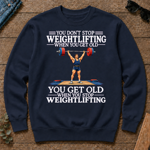 Old Man Don't Stop Weightlifting - navy - CS2D-Navy