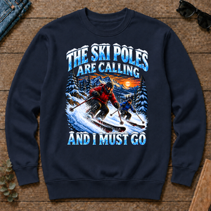 Ski Poles Are Calling And I Must Go - navy - CS2D-Navy