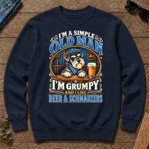 Funny I Like Beer & Schnauzers - navy - CS2D-Navy