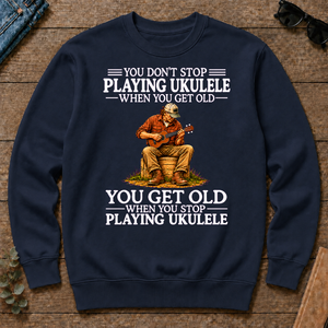 Old Man Don't Stop Playing Ukulele - navy - CS2D-Navy