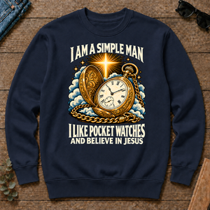I Like Pocket Watches & Believe In Jesus - navy - CS2D-Navy