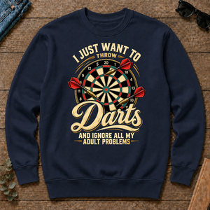 I Just Want To Throw Darts & Ignore All Adult Problems - navy - CS2D-Navy