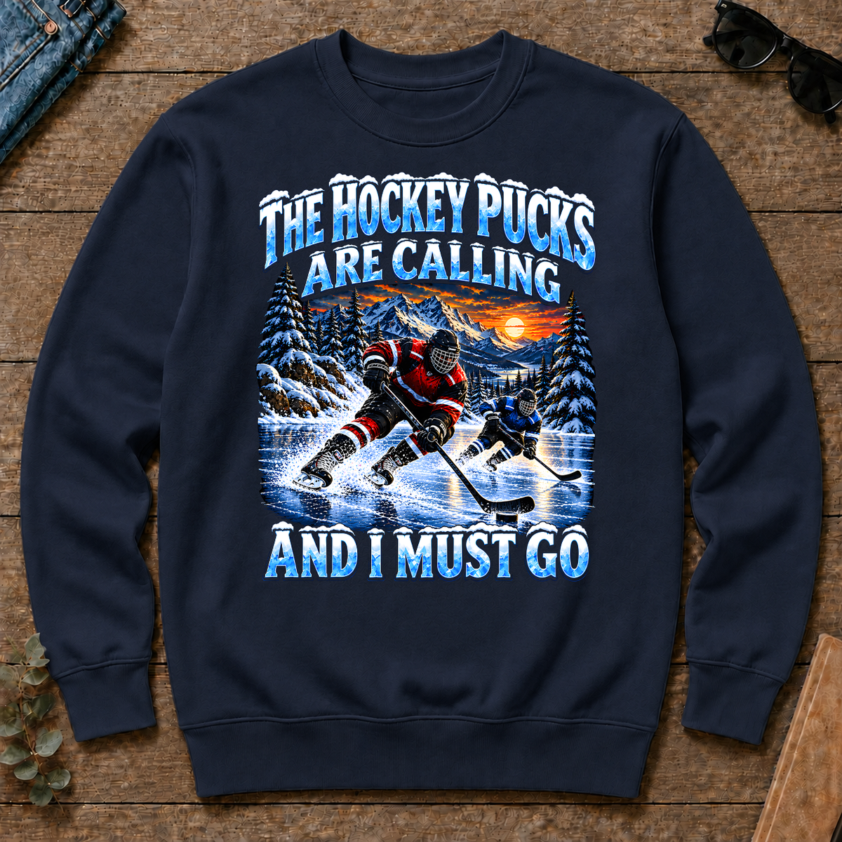 Hockey Pucks Are Calling And I Must Go - navy - CS2D-Navy