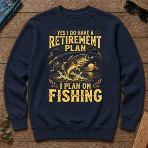 I Do Have A Retirement Plan I Plan On Fishing - navy - CS2D-Navy