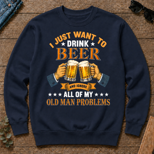 Vintage I Just Want To Drink Beer - navy - CS2D-Navy