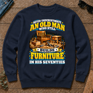 Yellow An Old Man Still Builds Funiture In His Seventies - navy - CS2D-Navy