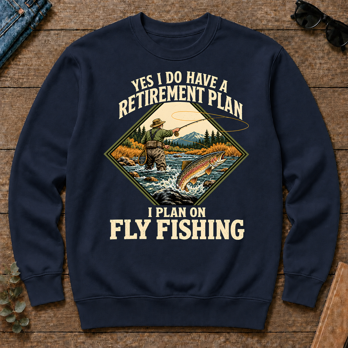 I Plan On Fly Fishing - navy - CS2D-Navy