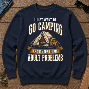 Vintage I Just Want To Go Camping - navy - CS2D-Navy