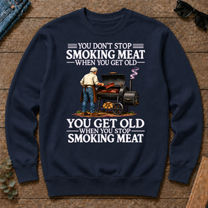 Old Man Don't Stop Smoking Meat - navy - CS2D-Navy