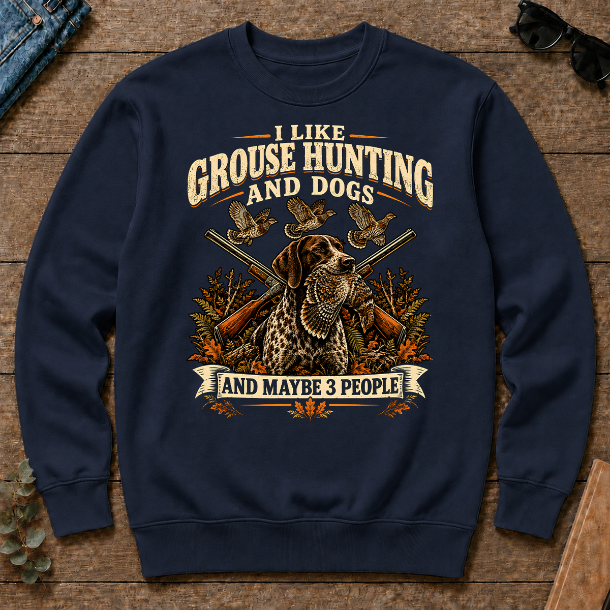 I Like Grouse Hunting And Dogs And Maybe 3 People - navy - CS2D-Navy