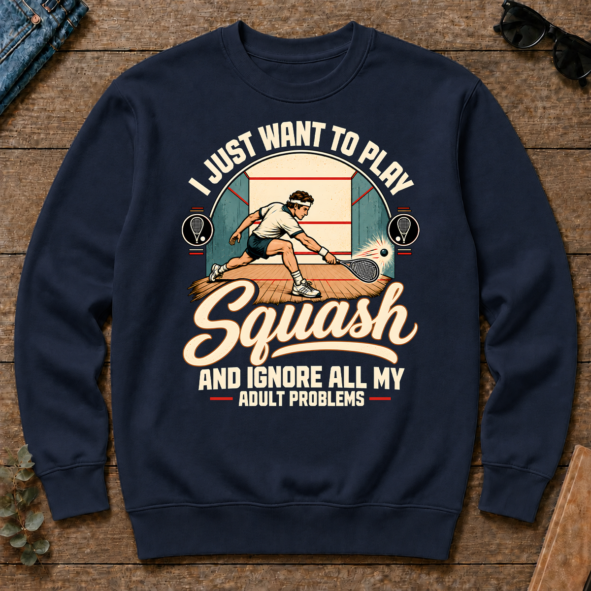I Just Want To Play Squash & Ignore All Adult Problems - navy - CS2D-Navy