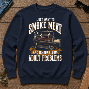 Vintage I Just Want To Smoke Meat - navy - CS2D-Navy