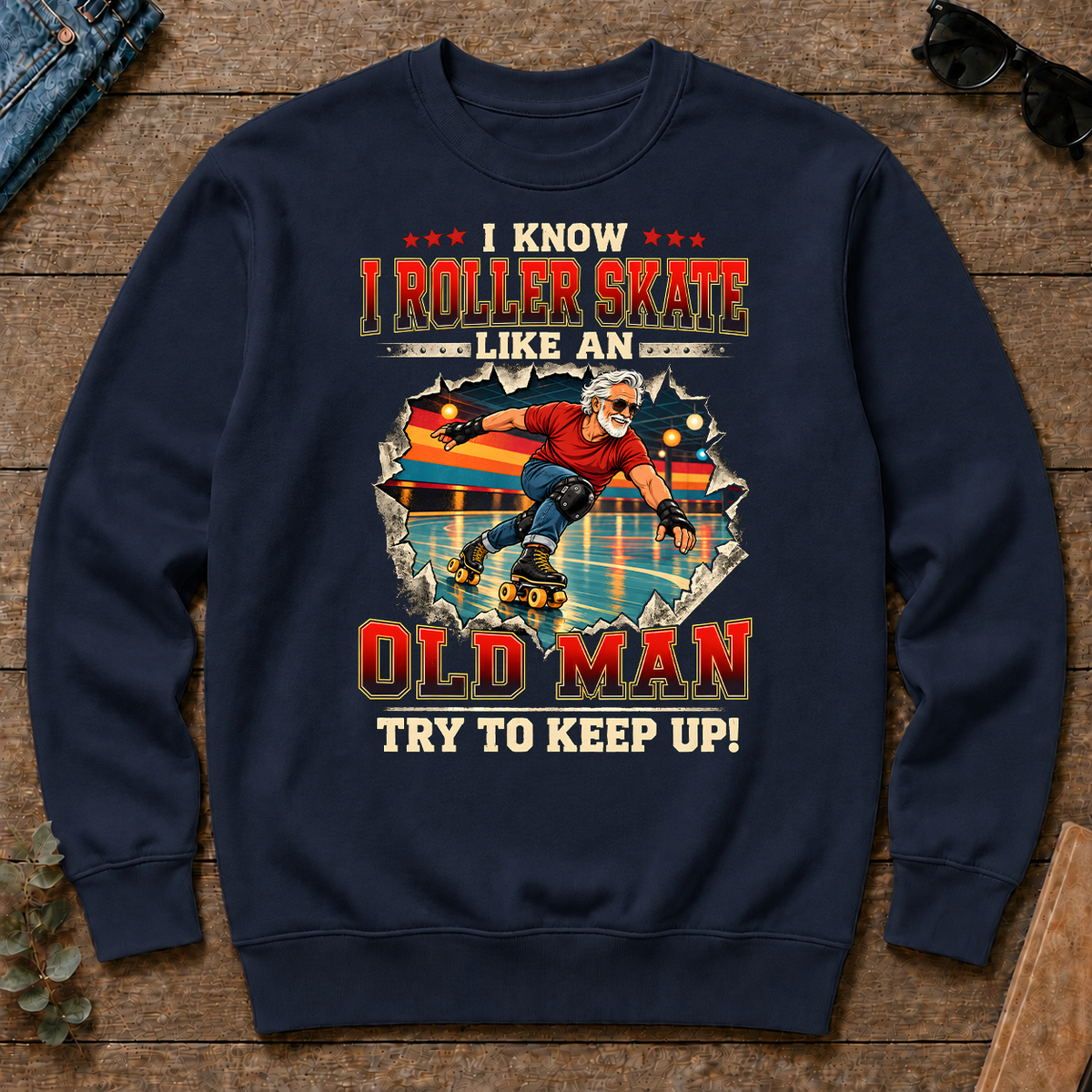 I Know I Roller Skate Like An Old Man - navy - CS2D-Navy