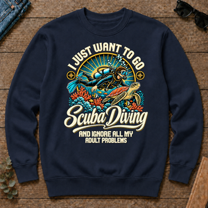 I Just Want To Go Scuba Diving & Ignore All Adult Problems - navy - CS2D-Navy