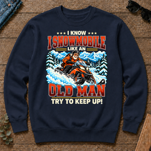 I Know I Snowmobile Like An Old Man - navy - CS2D-Navy