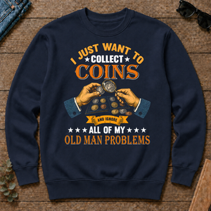 Vintage I Just Want To Collect Coins - navy - CS2D-Navy