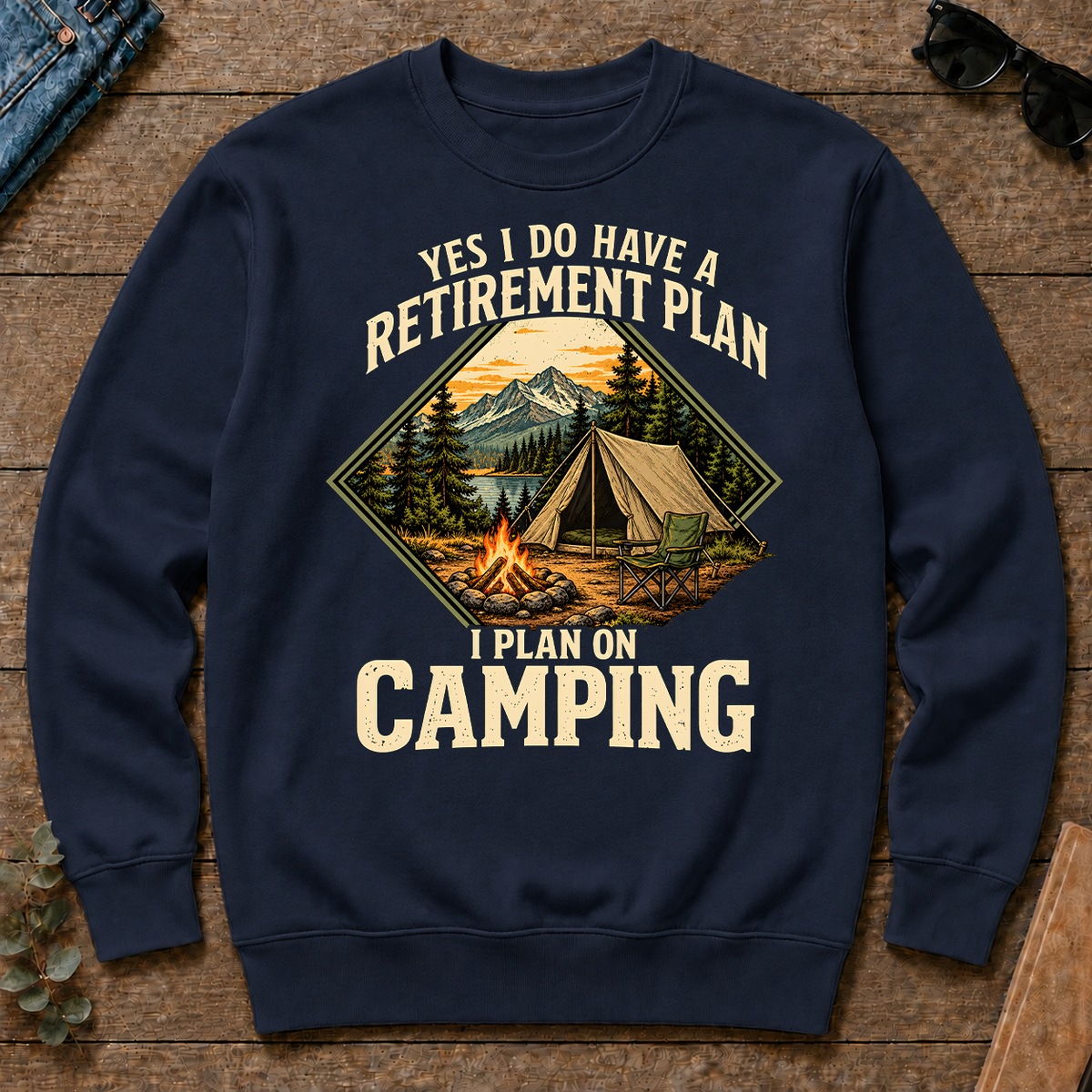 I Plan On Camping - navy - CS2D-Navy