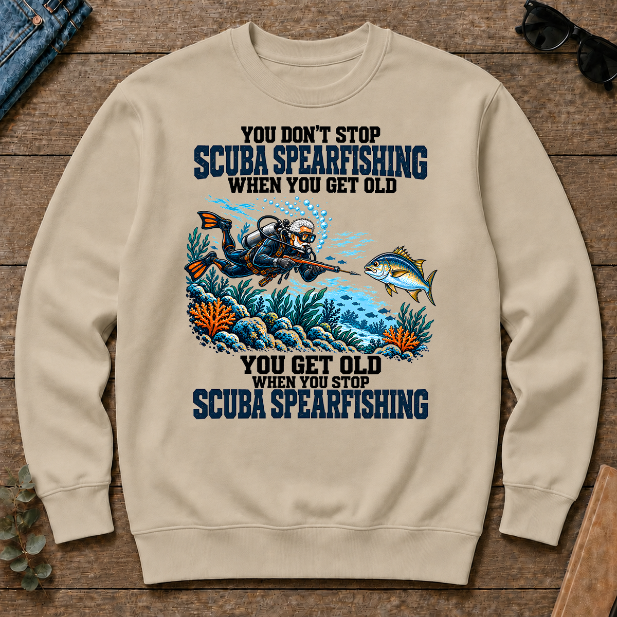 You Get Old When You Stop Scuba Spearfishing - sand - CS2D-Sand