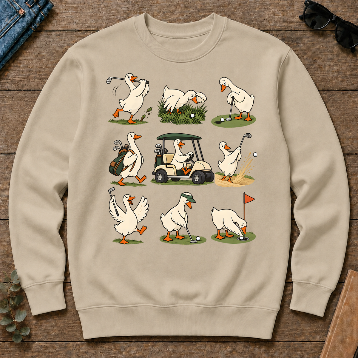 Funny Ducks Playing Golf - sand - CS2D-Sand