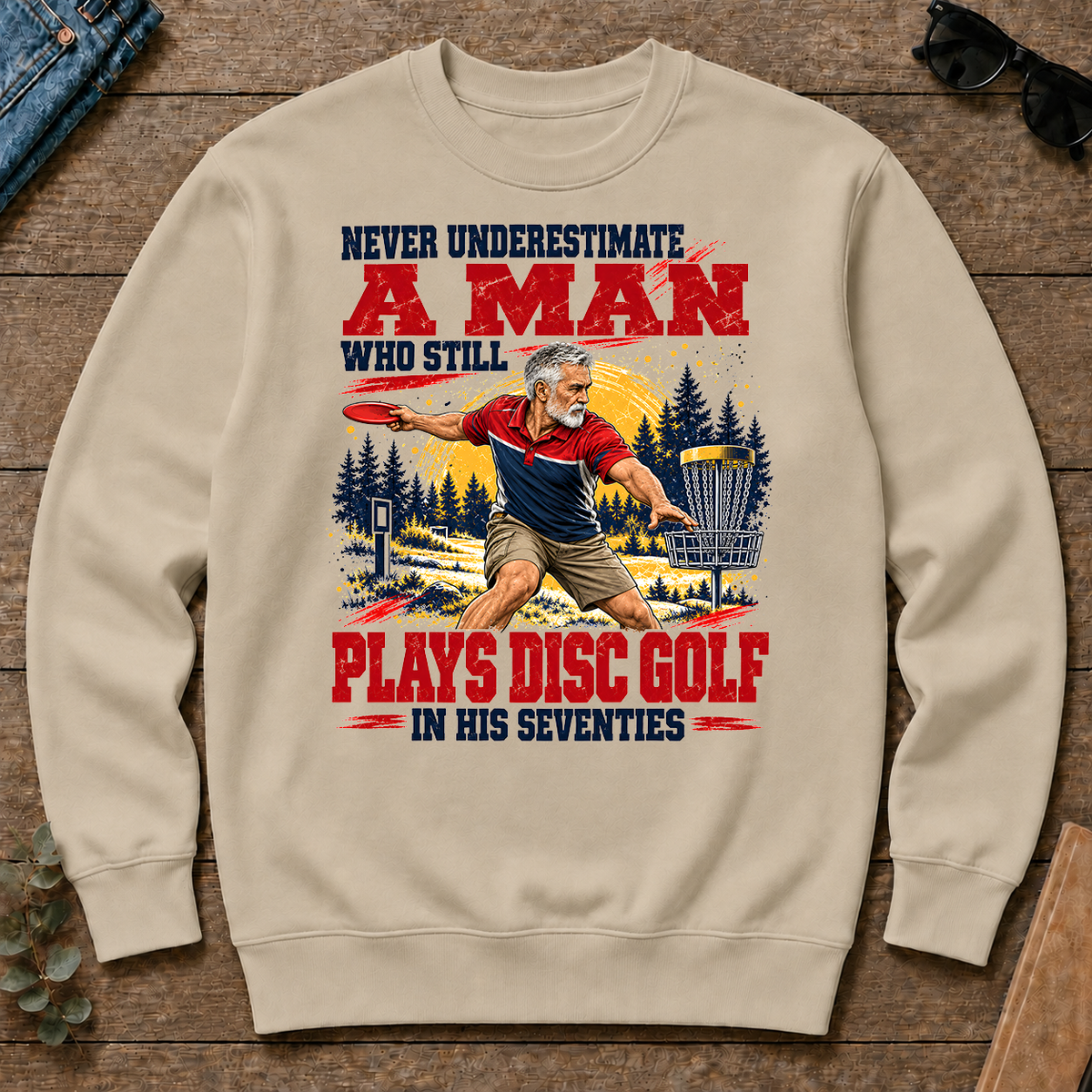 A Man Still Plays Disc Golf In His 70s - sand - CS2D-Sand