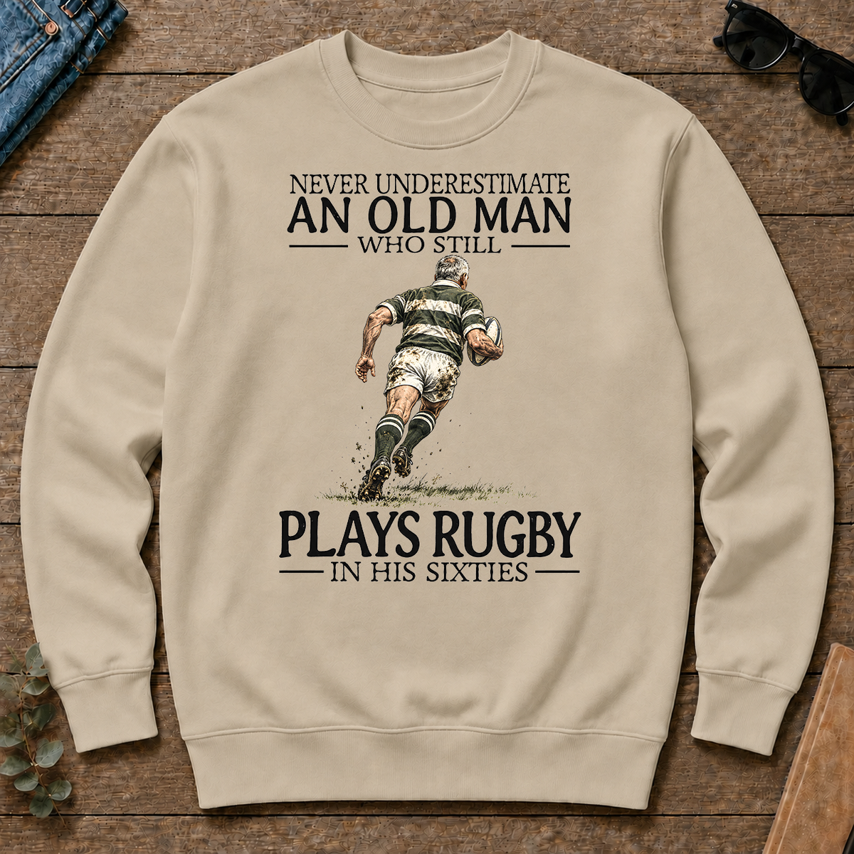 An Old Man Who Still Plays Rugby In His Sixties - sand - CS2D-Sand