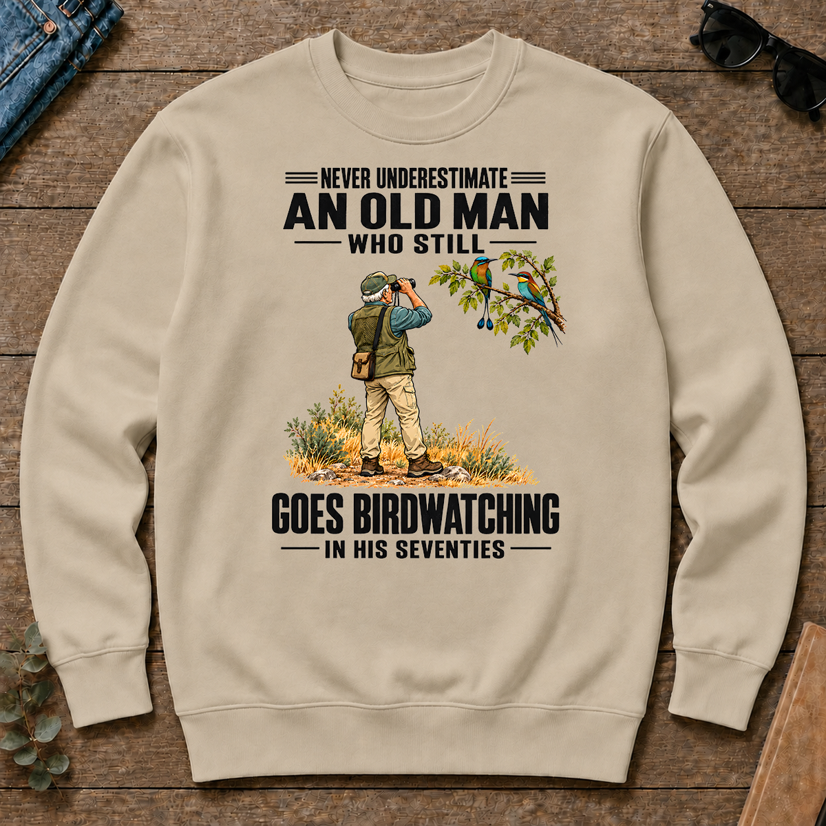 An Old Man Still Goes Birdwatching In His 70s - sand - CS2D-Sand