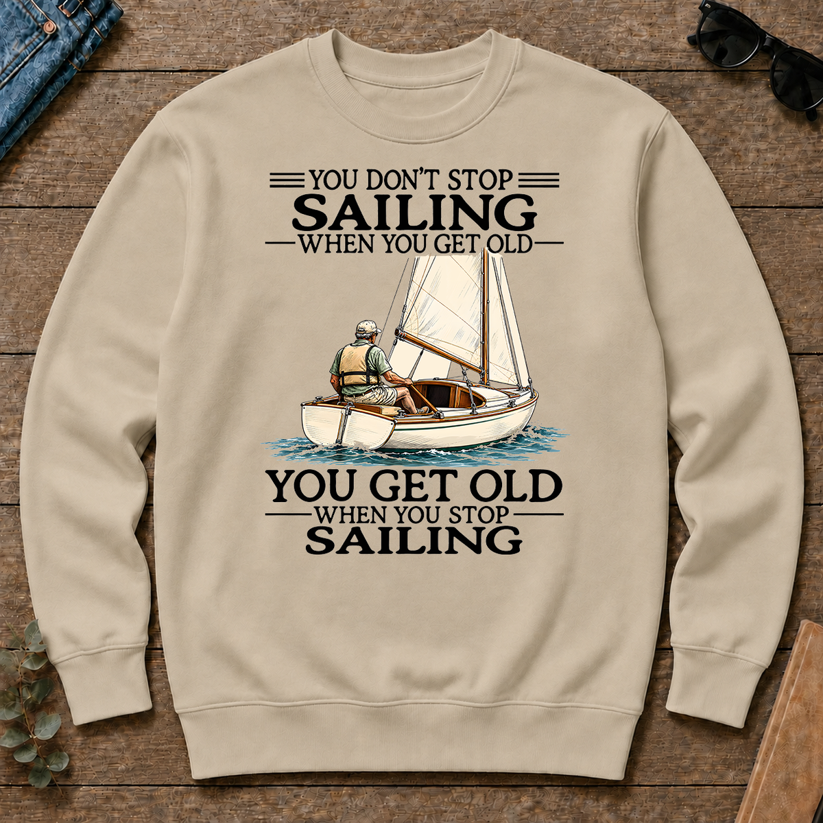 Don't Stop Sailing Vintage Ar - sand - CS2D-Sand