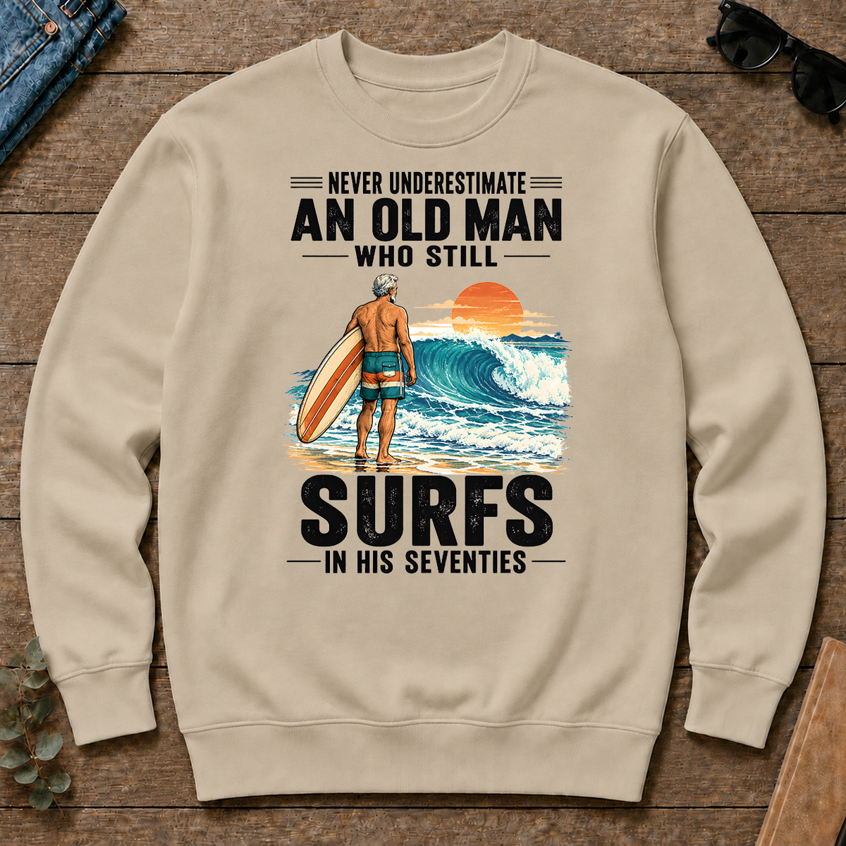 Never Underestimate An Old Man Surfs In His 70s - sand - CS2D-Sand