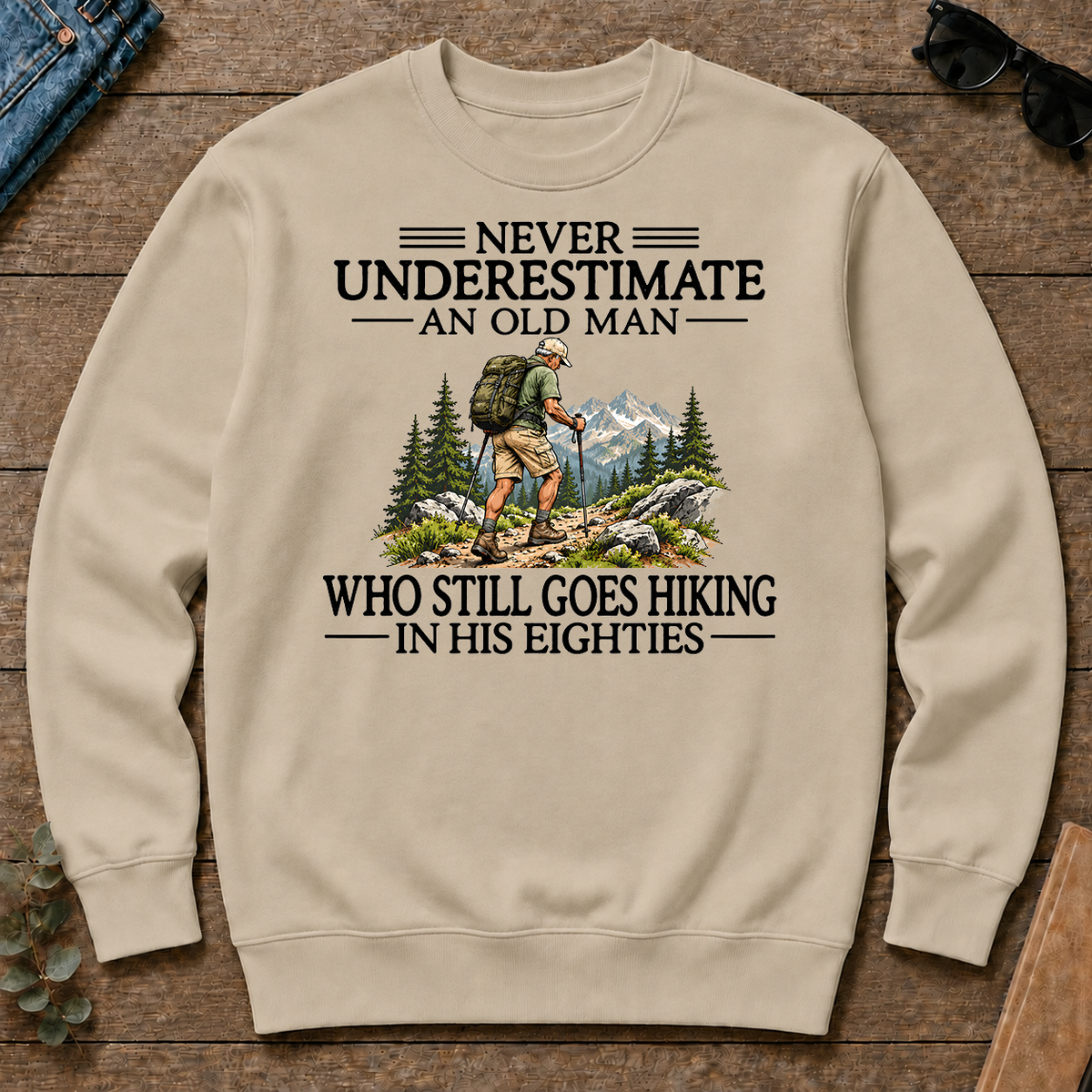 Never Underestimate An Old Man Hiking 80s - sand - CS2D-Sand