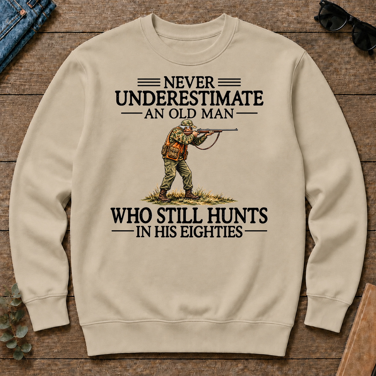 Never Underestimate An Old Man Hunting 80s - sand - CS2D-Sand