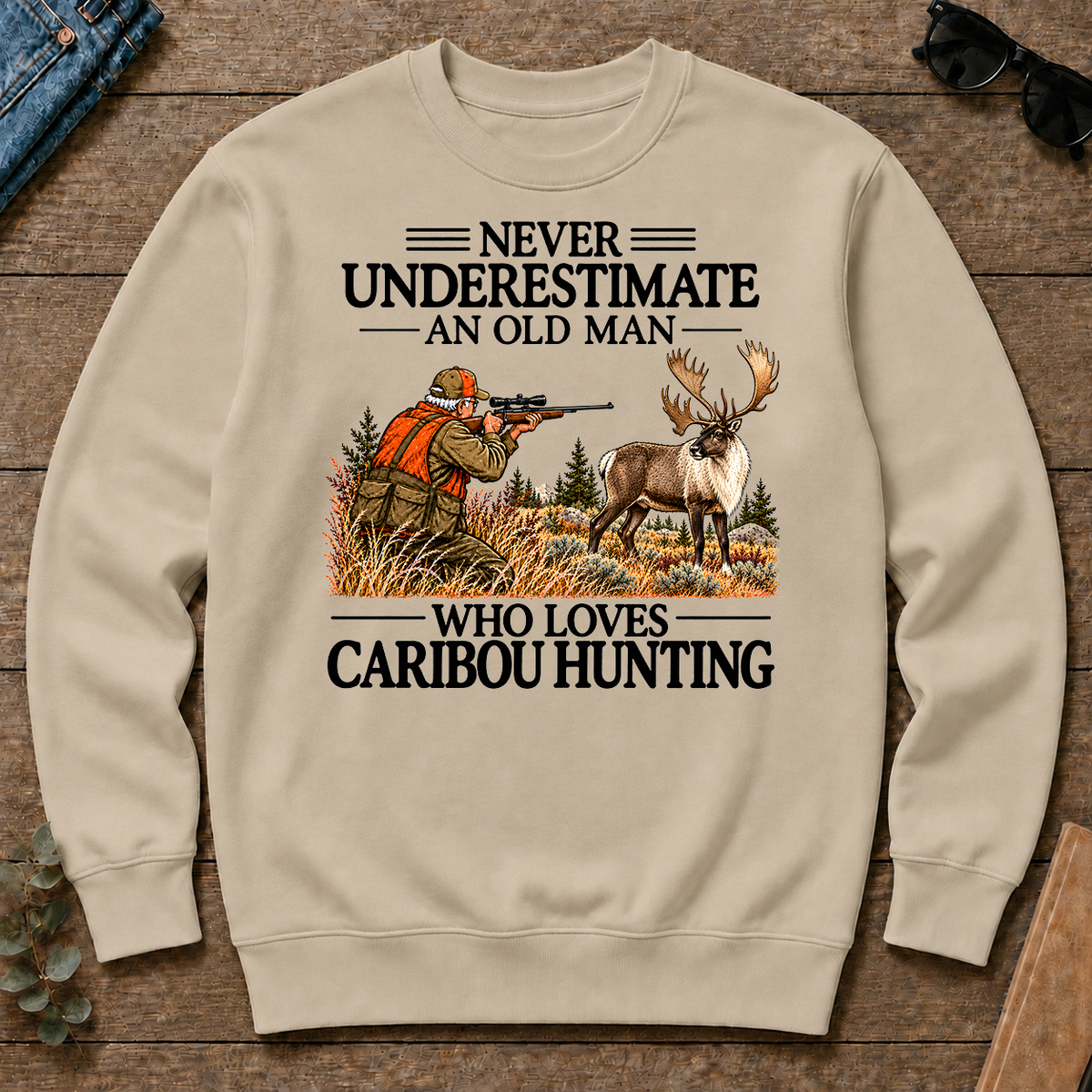 Never Underestimate An Old Man Caribou huntin - sand - CS2D-Sand