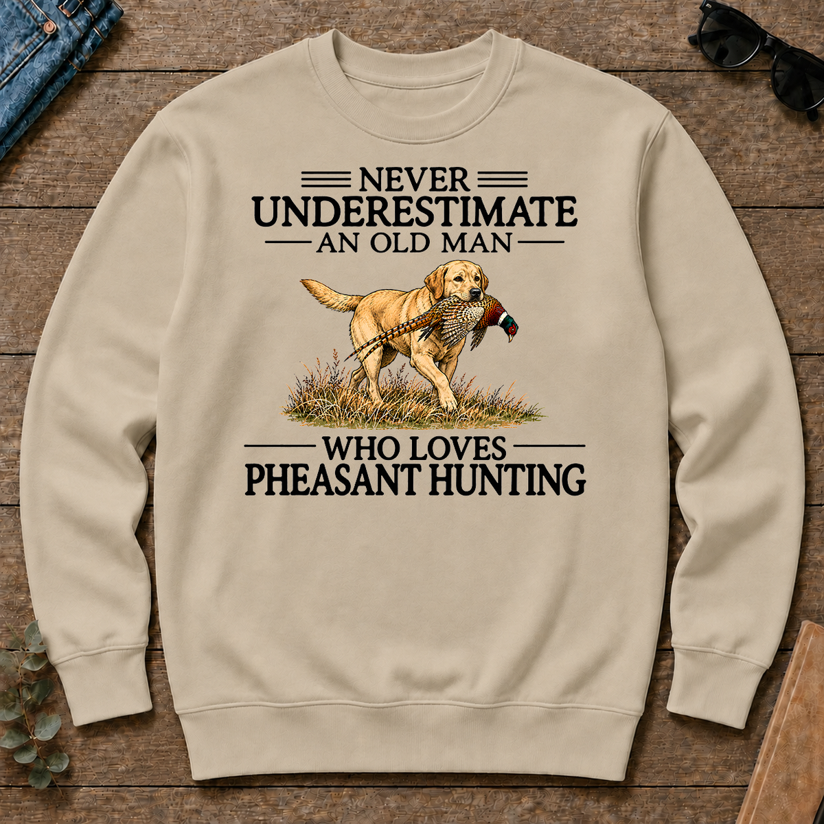 Never Underestimate An Old Man Who Loves Pheasant Hunting Art - sand - CS2D-Sand