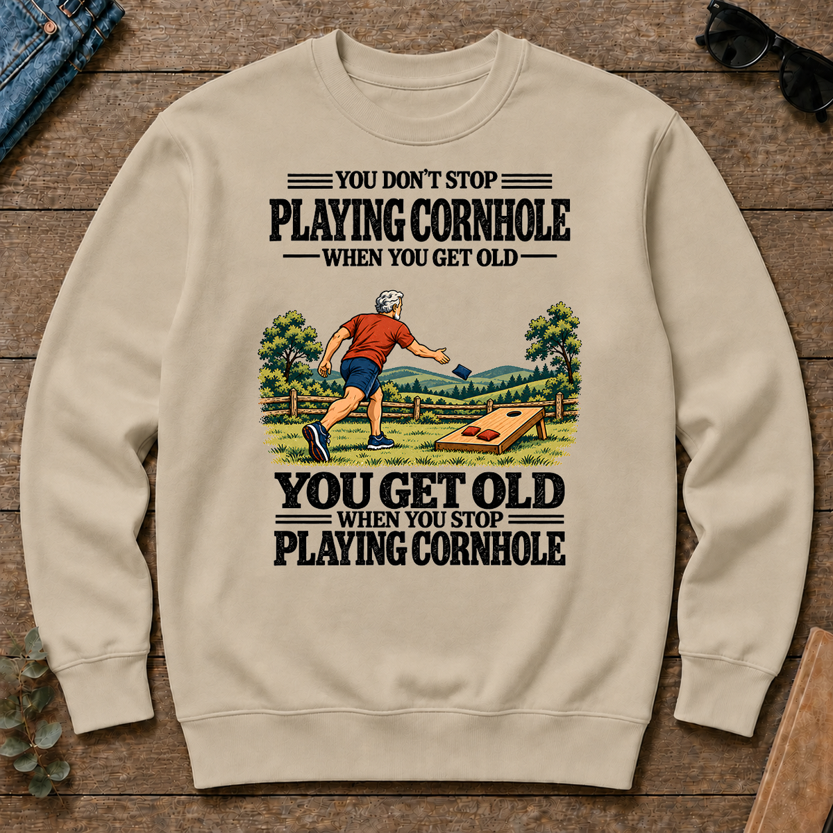 You Get Old When You Stop Playing Cornhole - sand - CS2D-Sand
