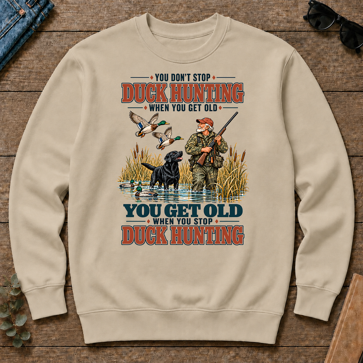 You Get Old When You Stop Duck Hunting With Labrador - sand - CS2D-Sand