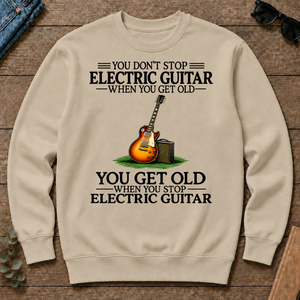Don't Stop Playing Electric Guitar Vintage Art - sand - CS2D-Sand