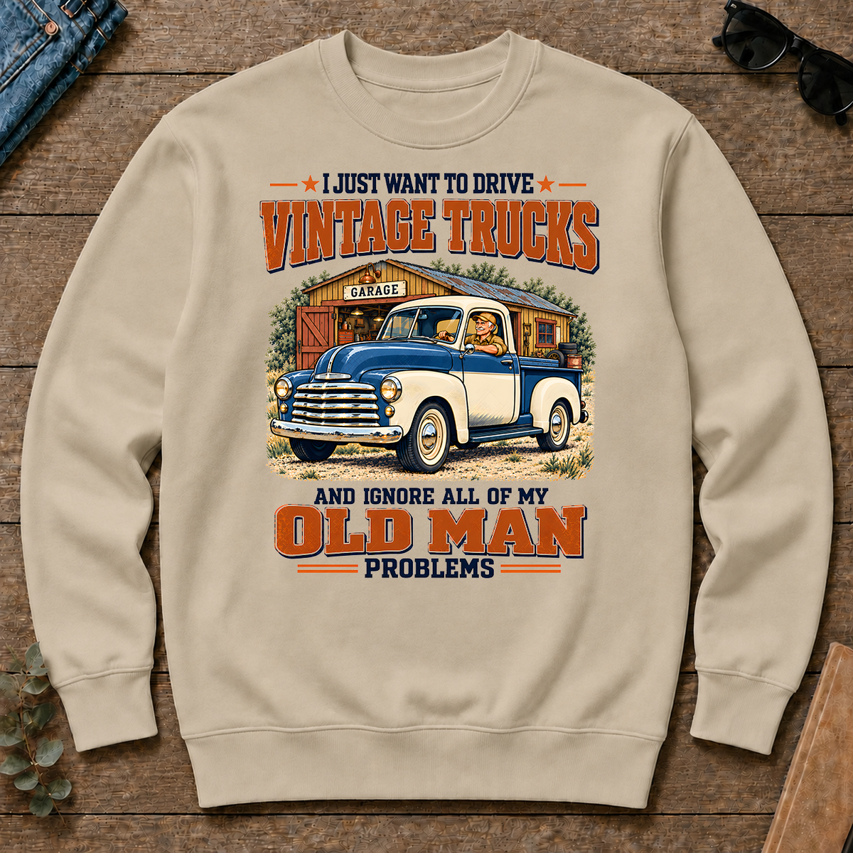 I Just Want To Drive Vintage Trucks & Ignore All Old Man Problems - sand - CS2D-Sand