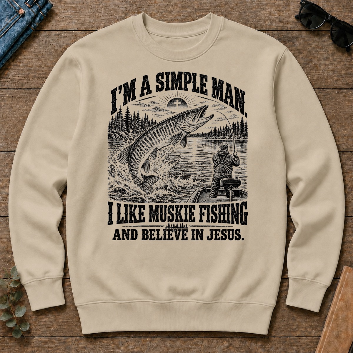 I like Muskie Fishing Believe In Jesus - sand - CS2D-Sand