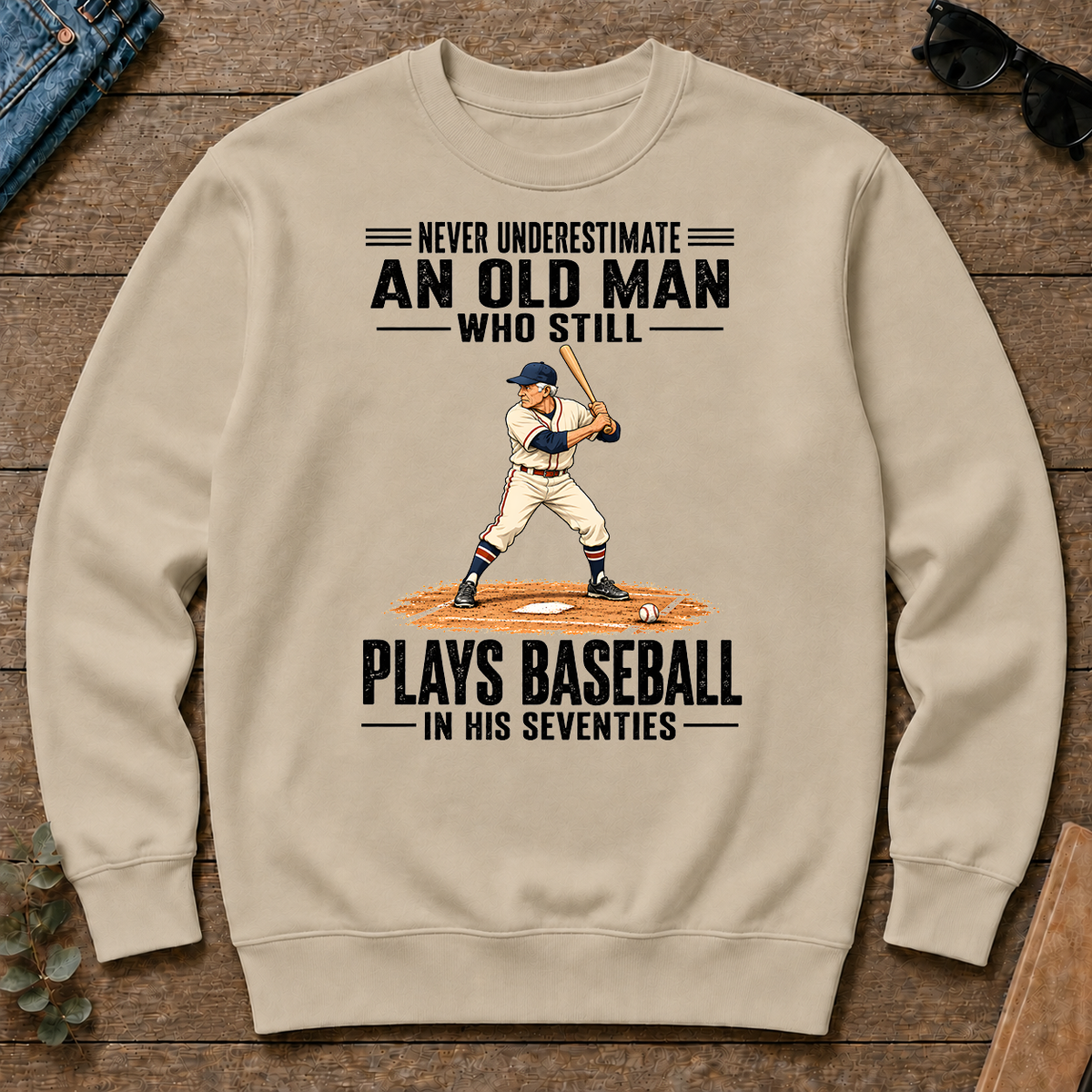Never Underestimate An Old Man Plays Baseball In His 70s - sand - CS2D-Sand