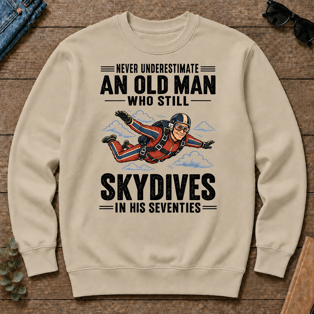 Never Underestimate An Old Man Skydives In His 70s - sand - CS2D-Sand