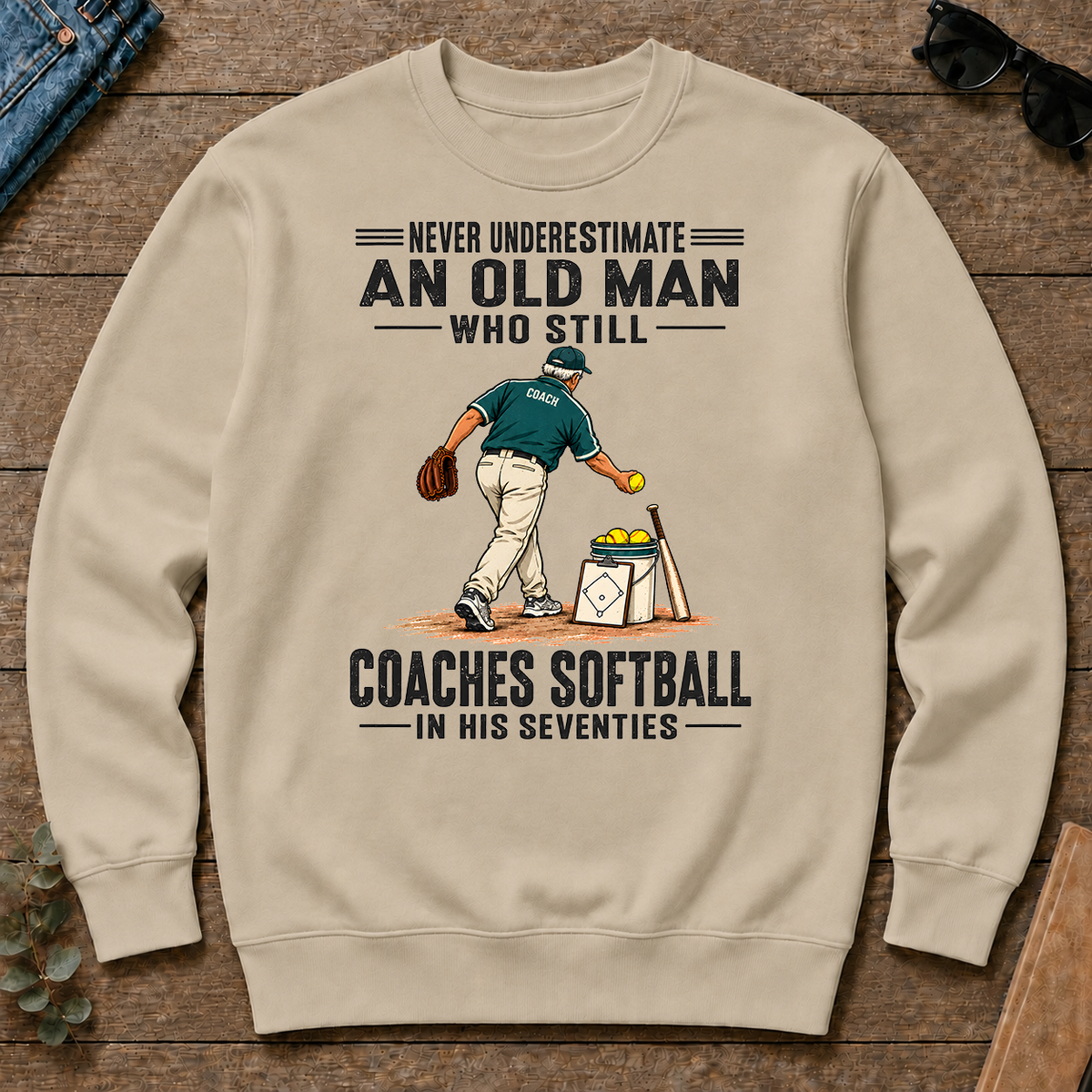 Never Underestimate An Old Man Coaches Softball In His 70s - sand - CS2D-Sand