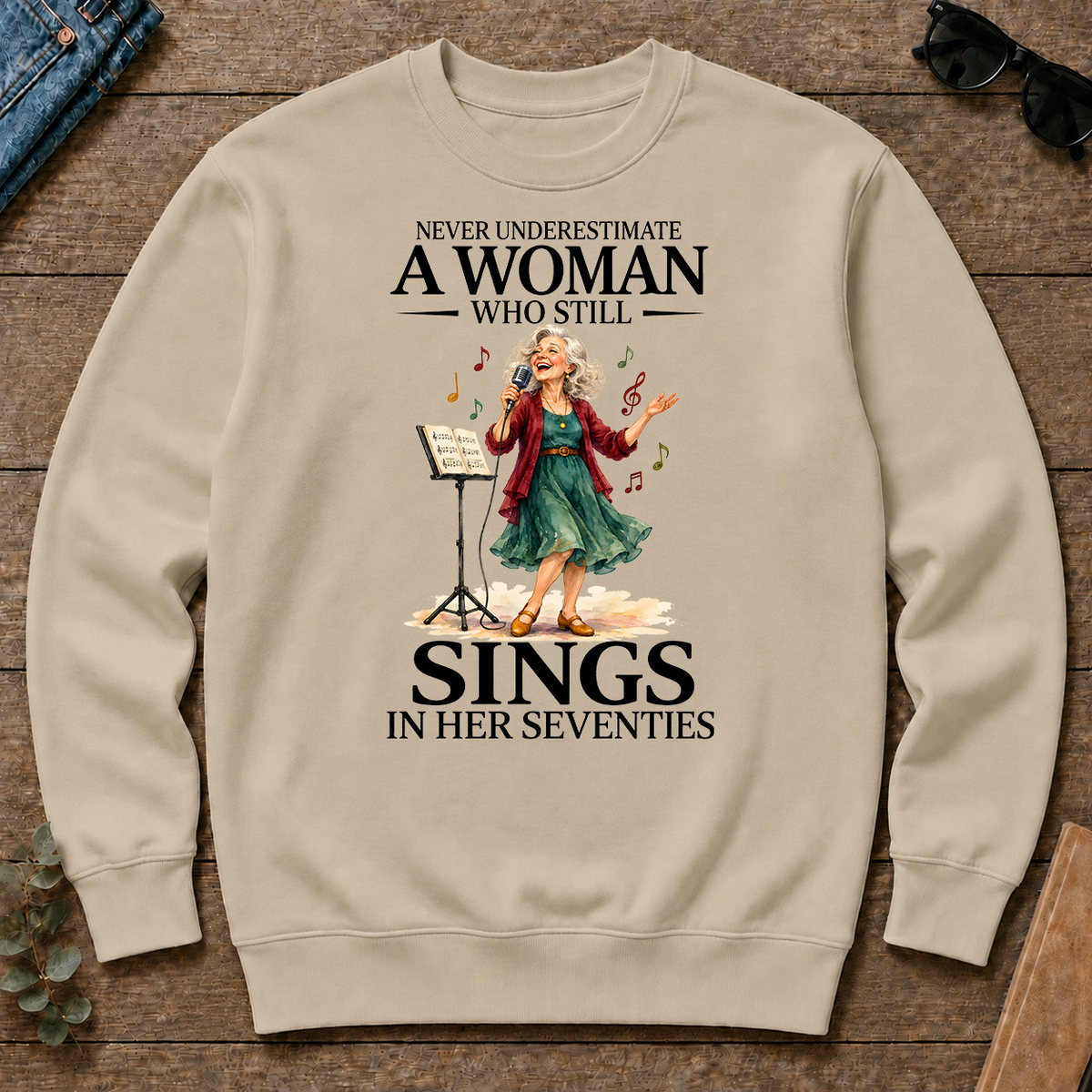 Funny A Woman Still Sings In Her Seventies - sand - CS2D-Sand