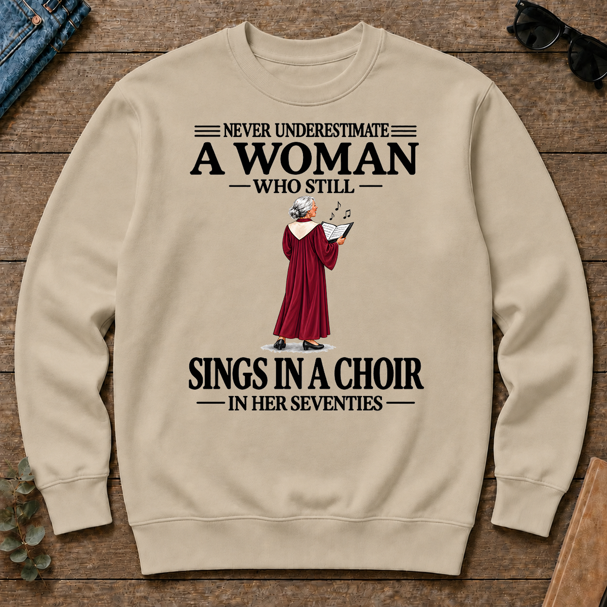 A Woman Still Sings In A Choir In Her Seventies - sand - CS2D-Sand
