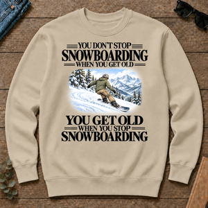 Don't Stop Snowboarding Vintage Art - sand - CS2D-Sand