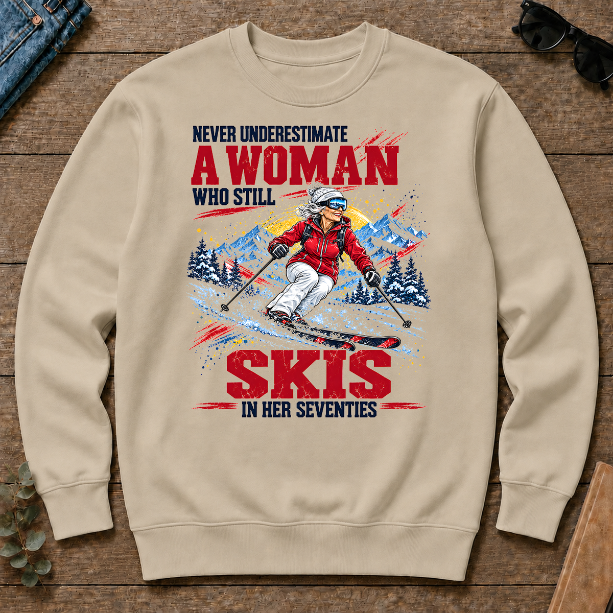 A Woman Still Skis In Her 70s - sand - CS2D-Sand