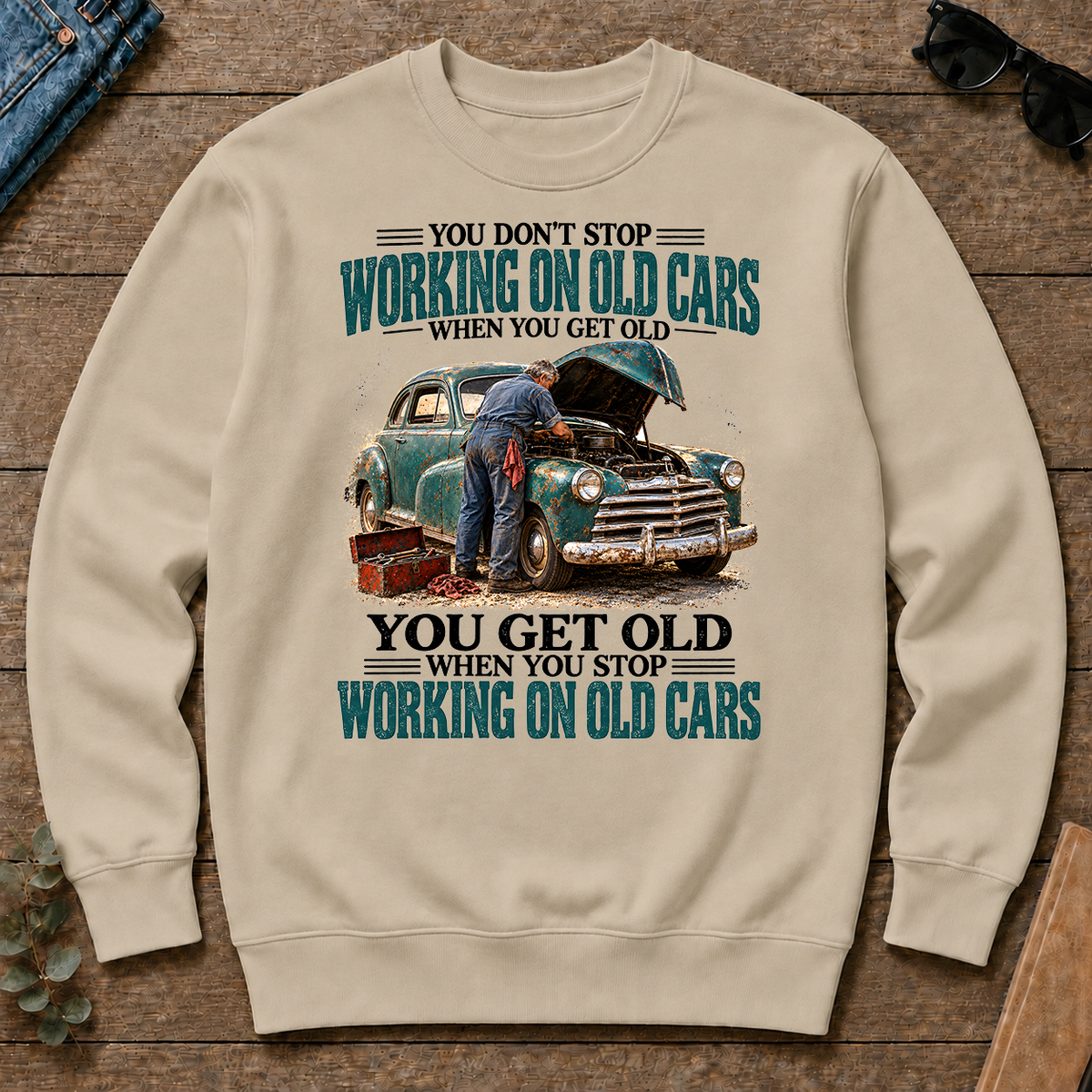 Working On Old Cars You Get Old When You Stop - sand - CS2D-Sand