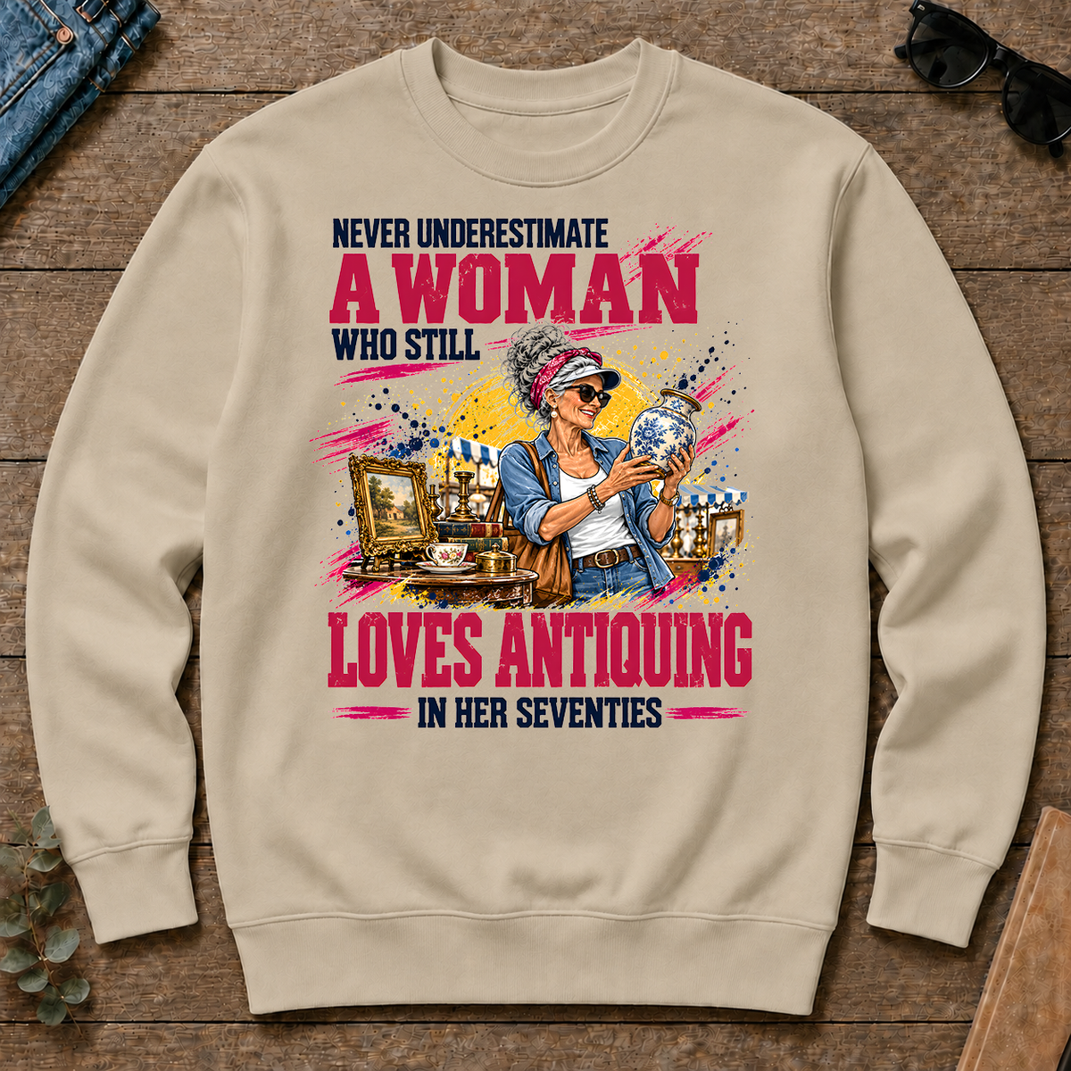 A Woman Still Loves Antiquing In Her 70s - sand - CS2D-Sand