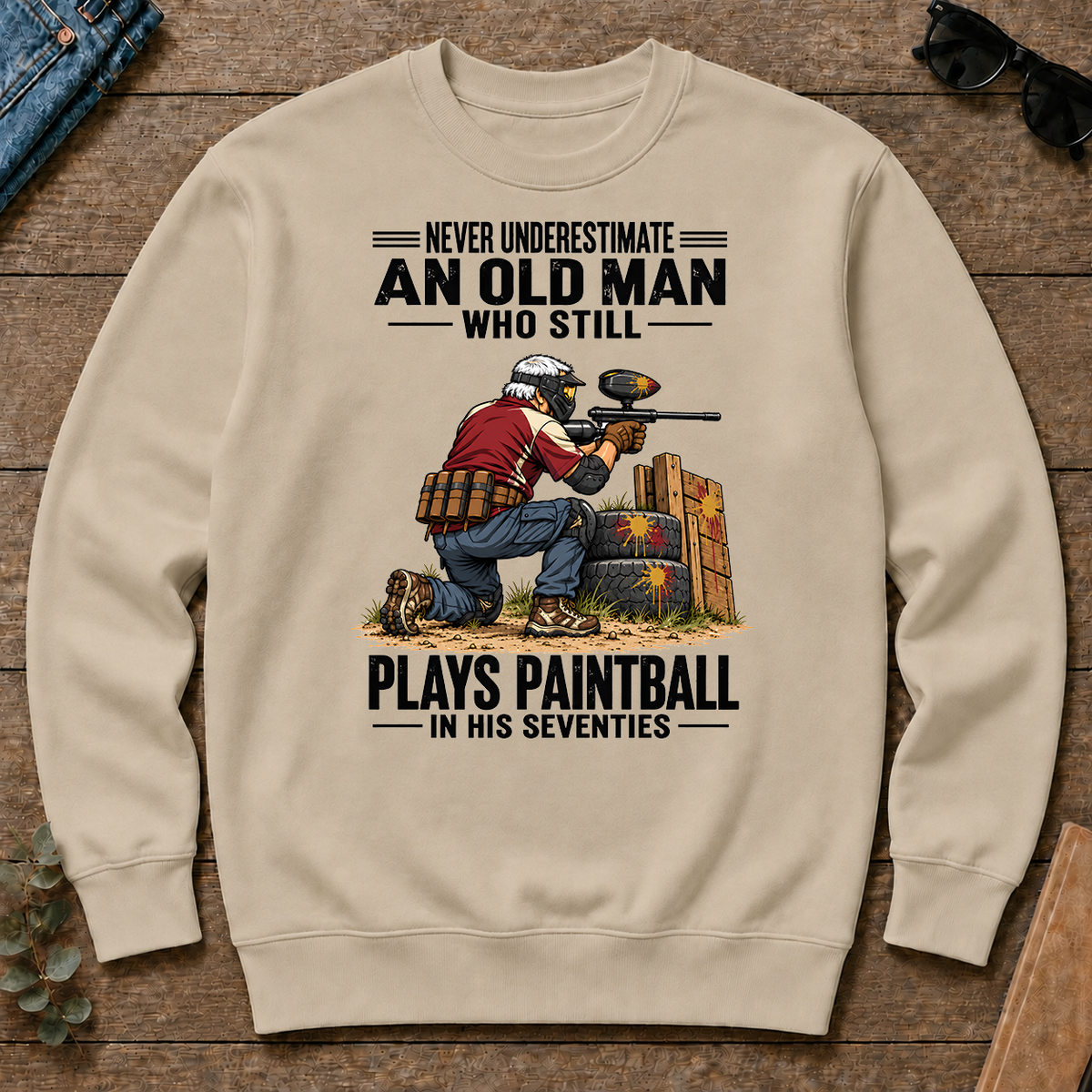 An Old Man Still Plays Paintball In His 70s - sand - CS2D-Sand