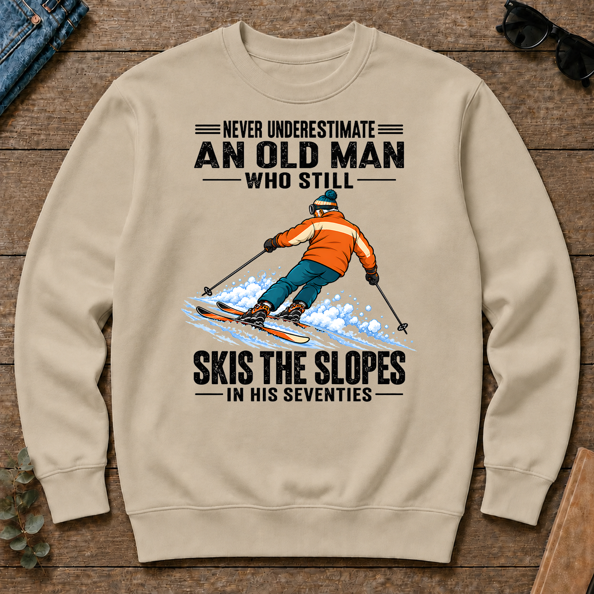 Never Underestimate An Old Man Still Skis The Slopes In His 70s - sand - CS2D-Sand