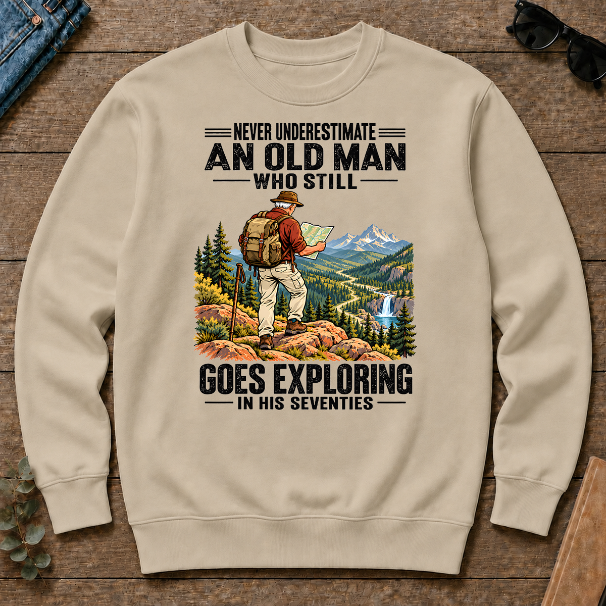 An Old Man Still Goes Exploring In His 70s - sand - CS2D-Sand